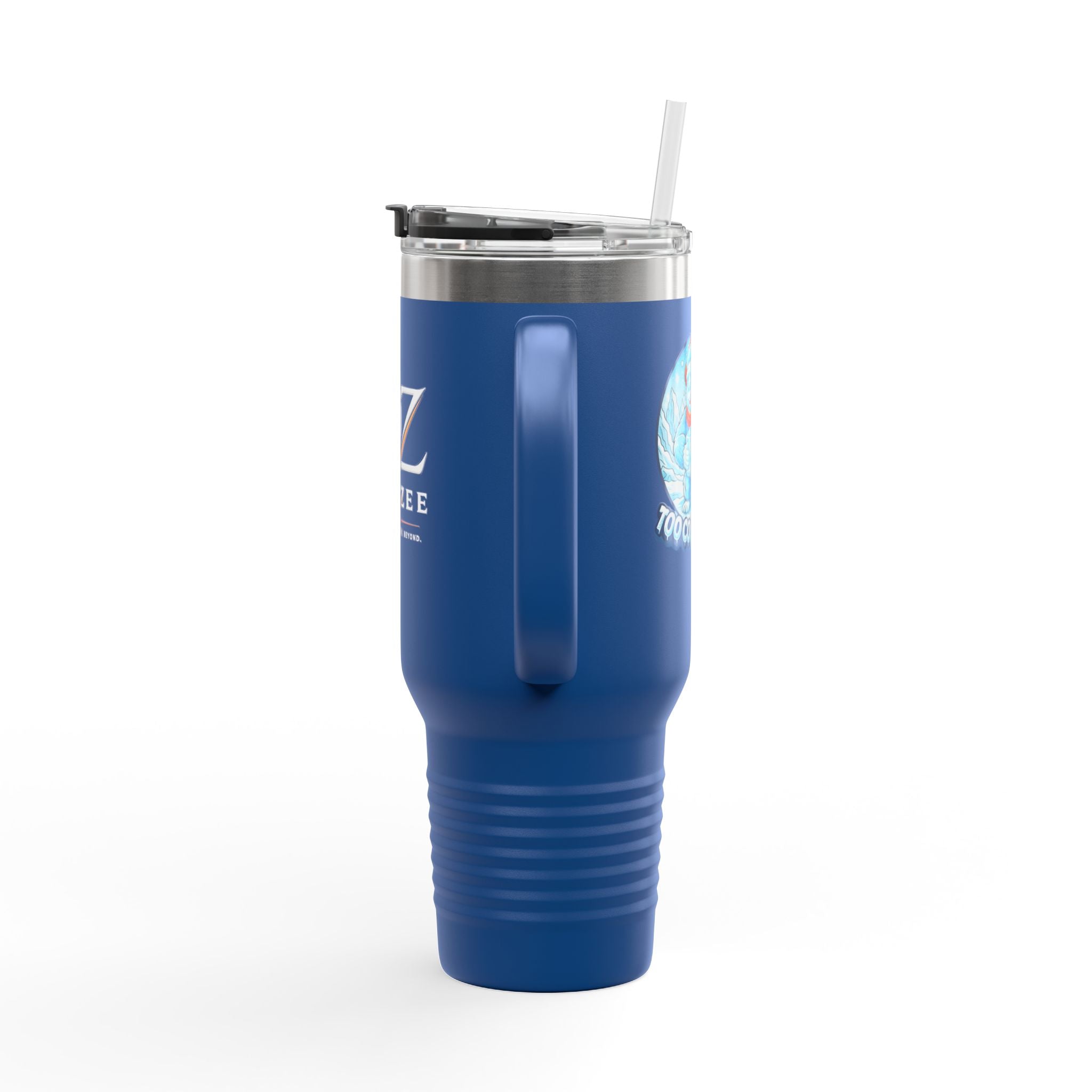 Vaso térmico de viaje de 40 oz - "Demasiado frío para sostener"