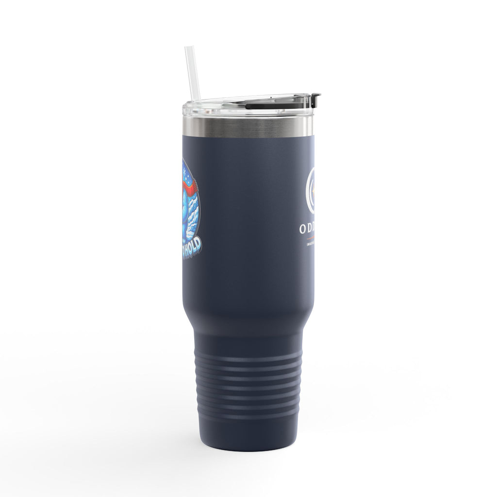 40oz Insulated Travel Mug - "Too Cold To Hold"