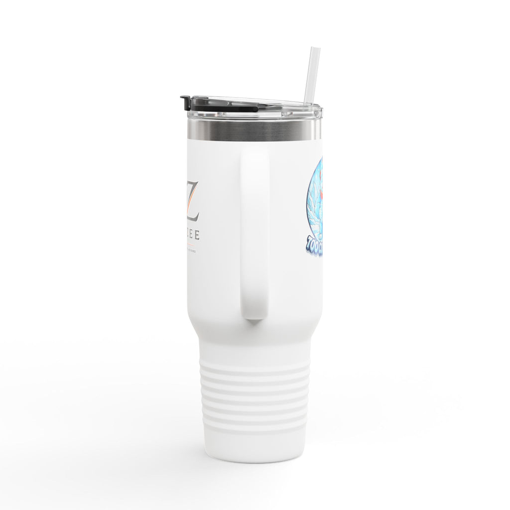 Vaso térmico de viaje de 40 oz - "Demasiado frío para sostener"