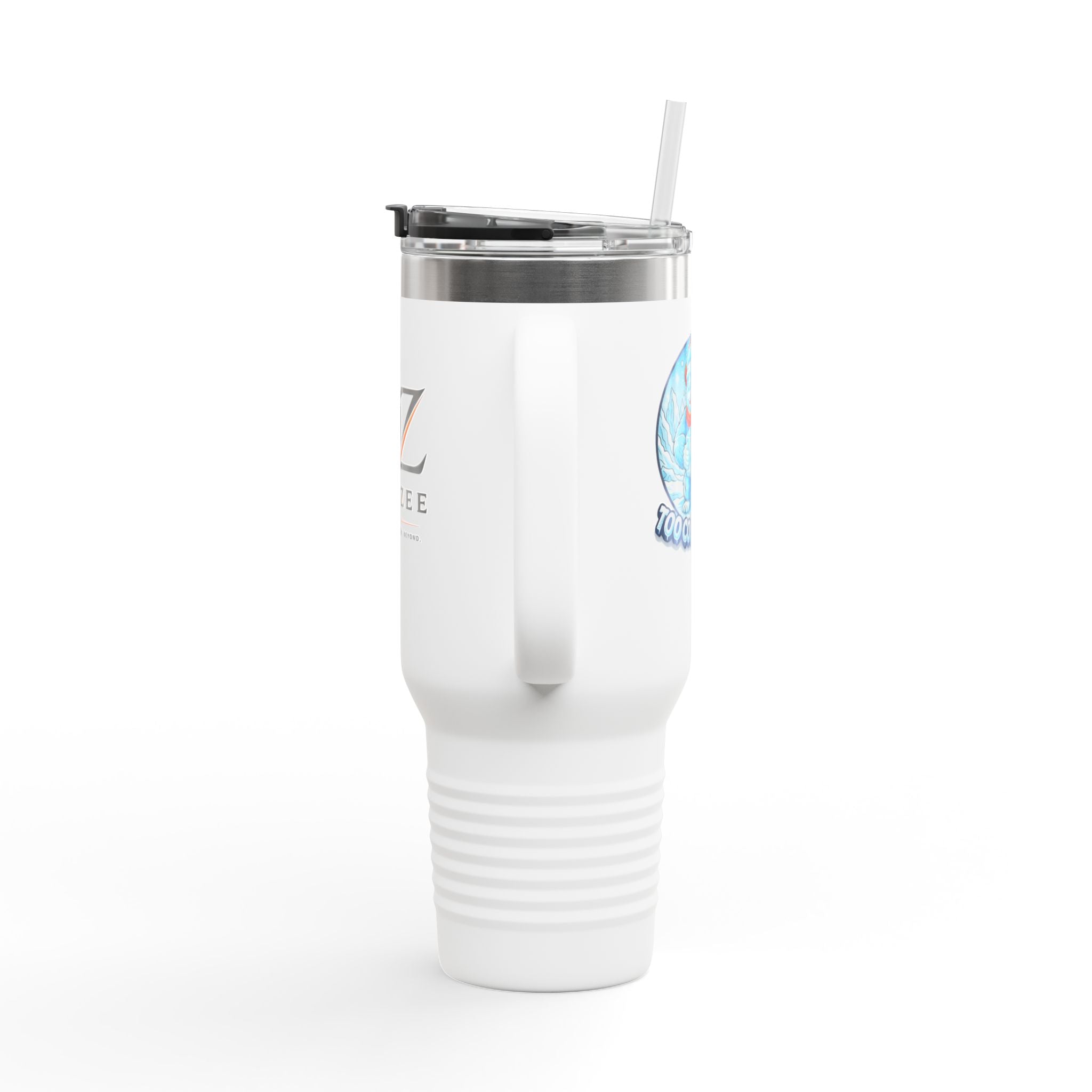 Vaso térmico de viaje de 40 oz - "Demasiado frío para sostener"
