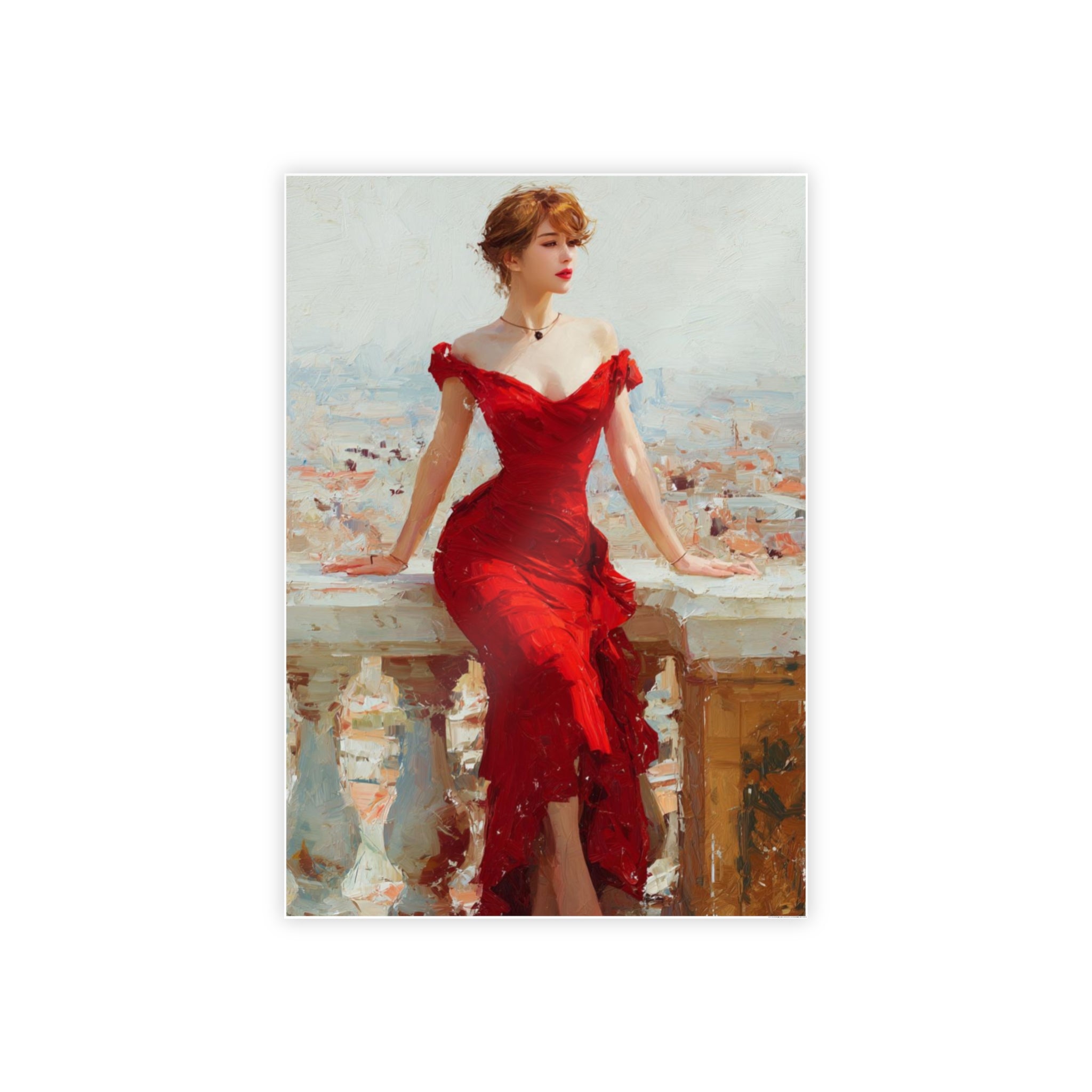 Scarlet Elegance 33.1" x 46.8" (Vertical) Glossy