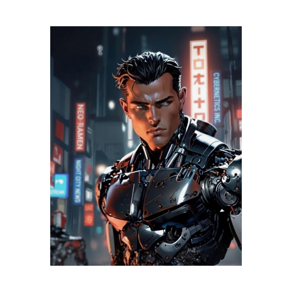 Cyberpunk Cyborg - Matte Poster