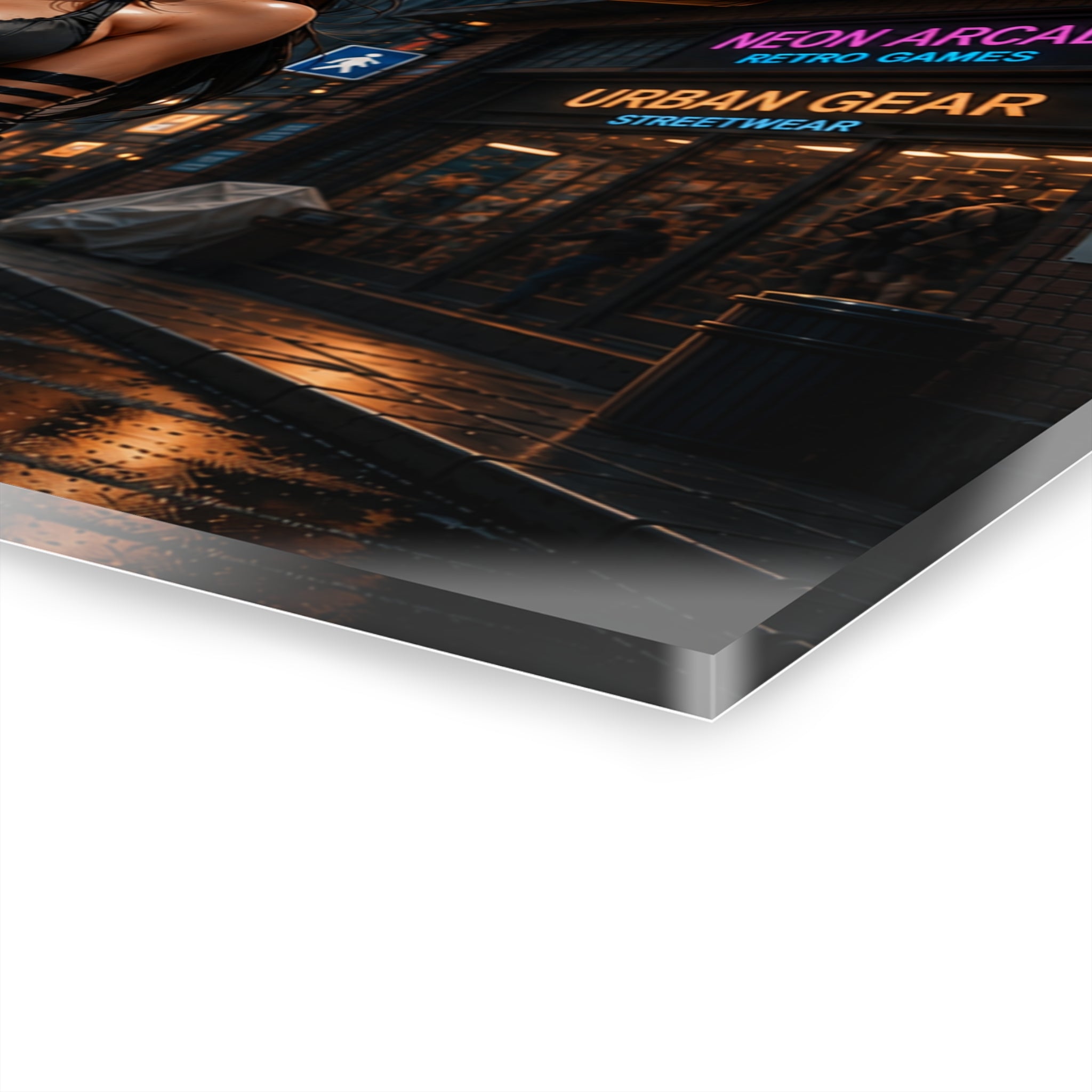 Ruby Maxim Acrylic Print #1 – Premium Cyberpunk Wall Art